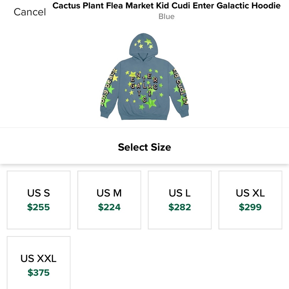 Cactus Plant Flea Market Kid Cudi hoodie - Picture 5 of 11